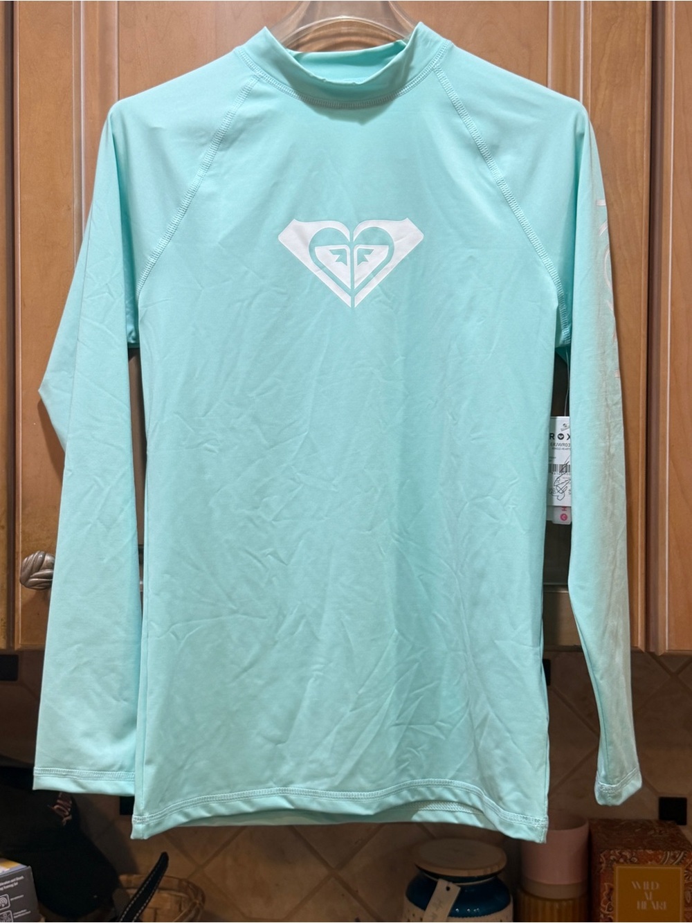 NWT Roxy Mint Long-Sleeve Rash Guard M